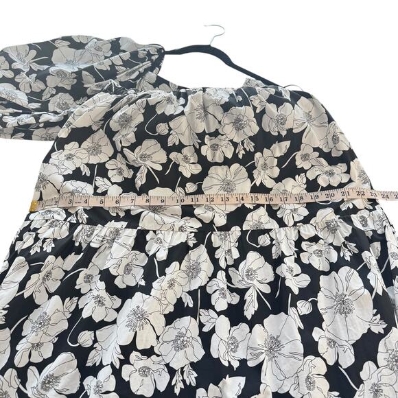 Hyacinth House Tuckernuck Maureen One Shoulder Black & White Maxi Dress Large - Picture 14 of 16